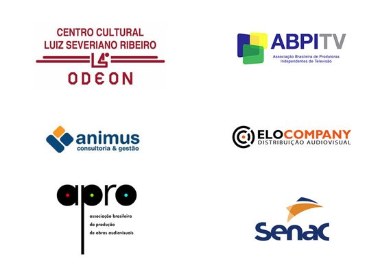 Cine Odeon - Centro Cultural Luiz Severiano Ribeiro<br>Associao Brasileira de Produtoras Independentes de TV - ABPITV<br>Associao Brasileira da Produo de Obras Audiovisuais - APRO<br>Elo Company<br>Senac So Paulo (desenvolvimento de cursos tcnicos e de ps-graduao)<br>Animus Consultoria e Gesto Cultural