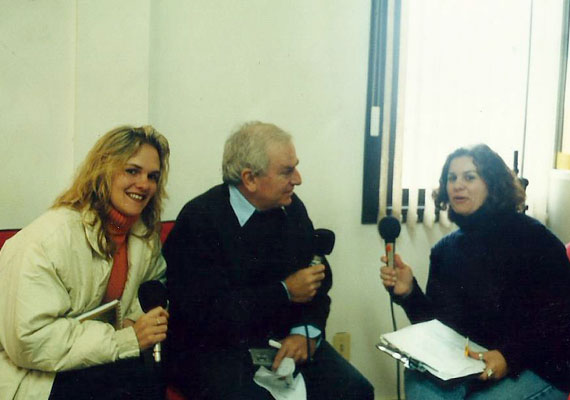 Luiz Marcus sendo entrevistado pela Rádio Gramado - RS durante o evento da ABIH.